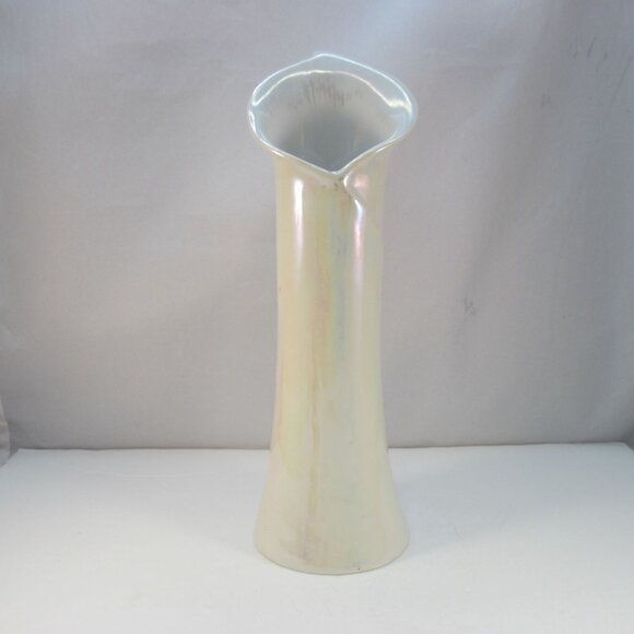Vintage Lusterware Jack in the Pulpit "Calla Lily" Vase Signed F.T.D.A - Picture 9 of 11